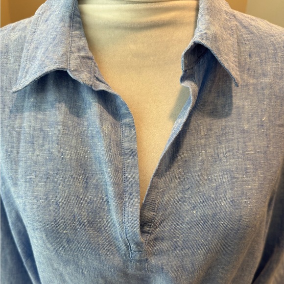 NWOT Lilly Pulitzer Pilar Tunic Linen Dress. Blue. Sz XL - Picture 7 of 12